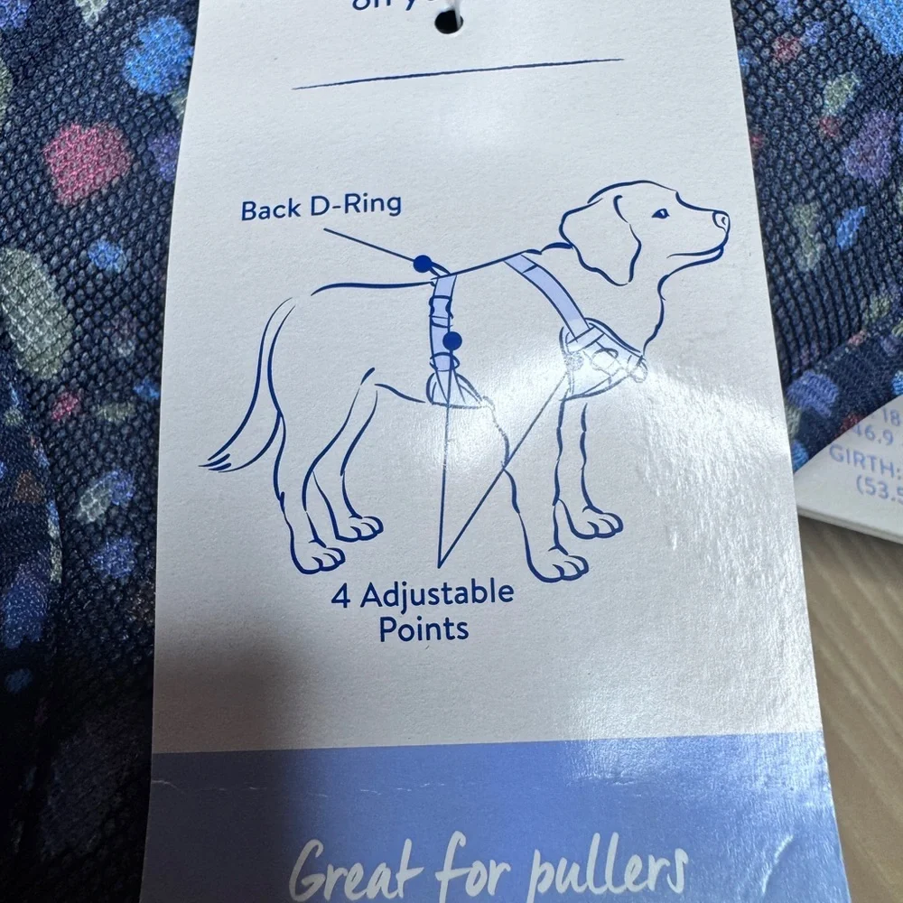 NWT New Top Paw Dog Comfort Harness for pullers Sz M Sz chart in pics NEW